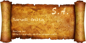 Sarudi Anita névjegykártya